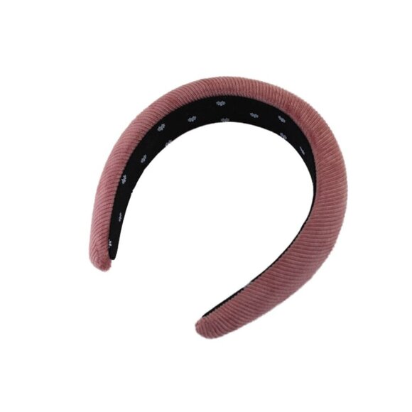 Lele Sadoughi Corduroy Padded Headband Blush Pink NWOT - Picture 5 of 7